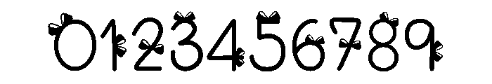 GIftbox Bow Font OTHER CHARS