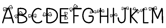GIftbox Doodle Font UPPERCASE