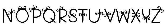 GIftbox Doodle Font UPPERCASE