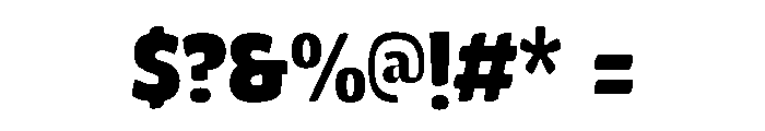 Giant Myth Bold Font OTHER CHARS