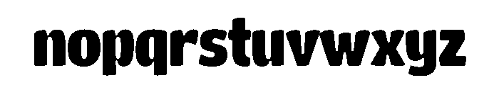 Giant Myth Bold Font LOWERCASE
