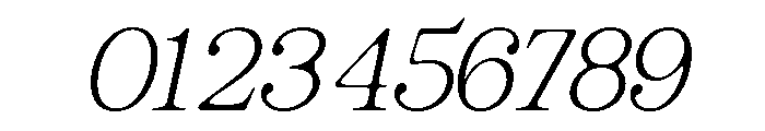 GiantrickSoft-ExtLtSlant Font OTHER CHARS