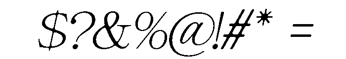 GiantrickSoft-ExtLtSlant Font OTHER CHARS