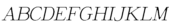 GiantrickSoft-ExtLtSlant Font UPPERCASE