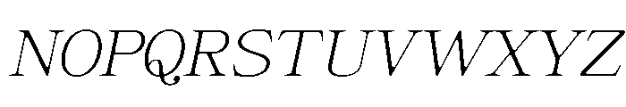 GiantrickSoft-ExtLtSlant Font UPPERCASE