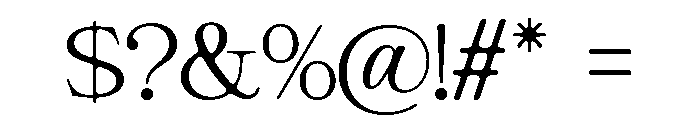 GiantrickSoft-Light Font OTHER CHARS