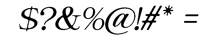 GiantrickSoft-Slanted Font OTHER CHARS