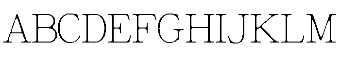 GiantrickSoft-Thin Font UPPERCASE