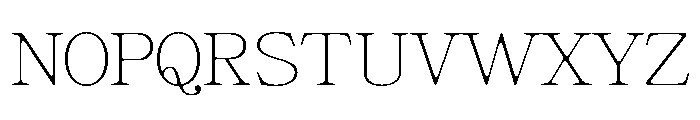 GiantrickSoft-Thin Font UPPERCASE