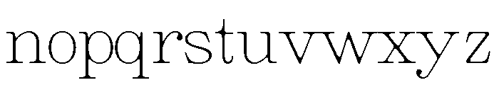 GiantrickSoft-Thin Font LOWERCASE