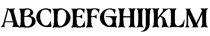 Gielgera Font UPPERCASE