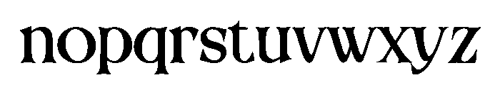 Gielgera Font LOWERCASE