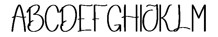 Gifting Something Font UPPERCASE