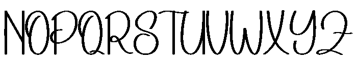 Gifting Something Font UPPERCASE