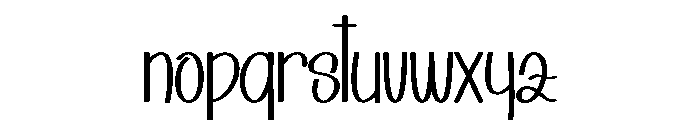 Gifting Something Font LOWERCASE