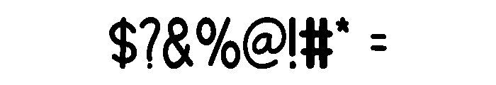 Giggly Bunny Regular Font OTHER CHARS