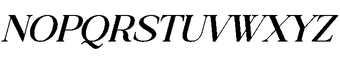 Gilded Stroke Italic Font UPPERCASE
