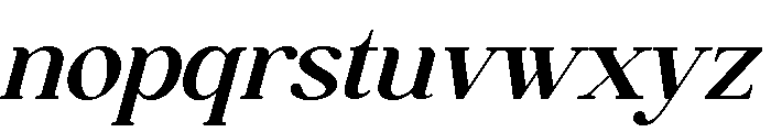 Gilded Stroke Italic Font LOWERCASE