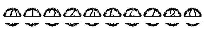 Gildemere Split Monogram Font OTHER CHARS