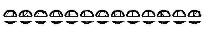 Gildemere Split Monogram Font UPPERCASE