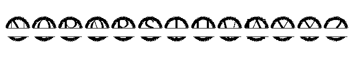 Gildemere Split Monogram Font UPPERCASE