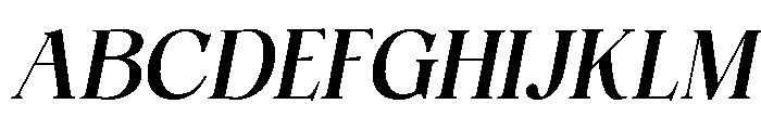 Gildora Italic Font UPPERCASE