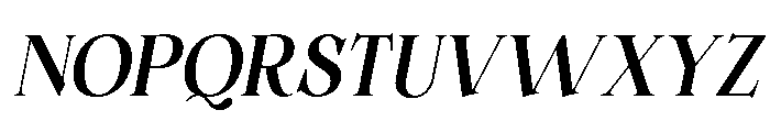 Gildora Italic Font UPPERCASE