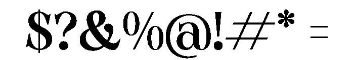 Gildora Regular Font OTHER CHARS