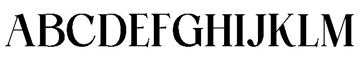 Gildora Regular Font UPPERCASE