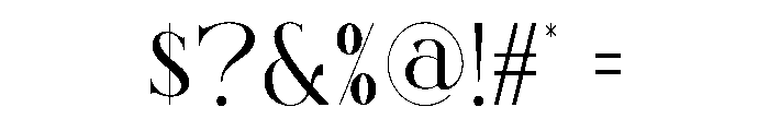 Gilfen Font OTHER CHARS