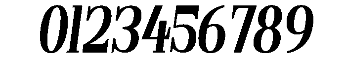 Gilferos Cntr Condensed Italic Font OTHER CHARS