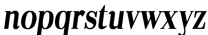 Gilferos Cntr Condensed Italic Font LOWERCASE