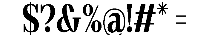 Gilferos Cntr Condensed Font OTHER CHARS