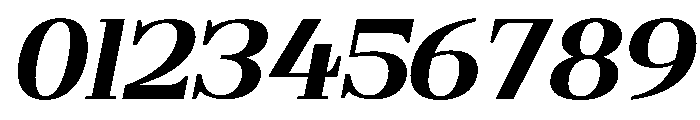 Gilferos Cntr Expanded Italic Font OTHER CHARS