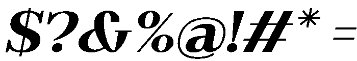 Gilferos Cntr Expanded Italic Font OTHER CHARS