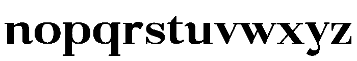 Gilferos Cntr Expanded Font LOWERCASE