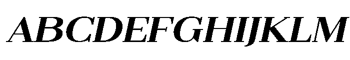 Gilferos Cntr ExtExp Ita Font UPPERCASE