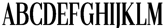 Gilferos Cntr ExtraCondensed Font UPPERCASE