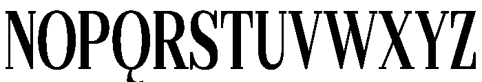Gilferos Cntr ExtraCondensed Font UPPERCASE