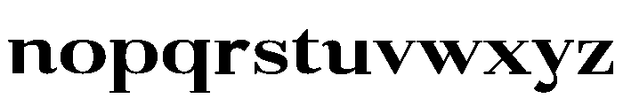 Gilferos Cntr ExtraExpanded Font LOWERCASE