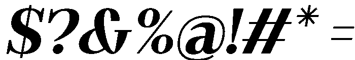 Gilferos Cntr Italic Font OTHER CHARS