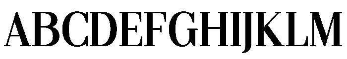 Gilferos Cntr SemiCondensed Font UPPERCASE