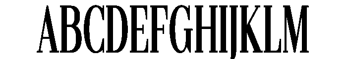 Gilferos Cntr UltraCondensed Font UPPERCASE
