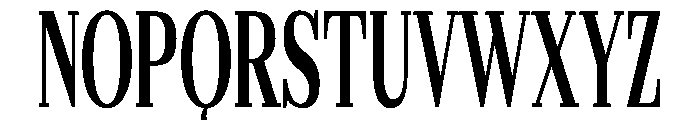 Gilferos Cntr UltraCondensed Font UPPERCASE