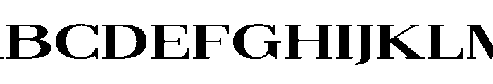 Gilferos Cntr UltraExpanded Font UPPERCASE