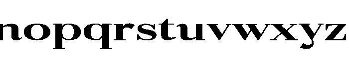 Gilferos Cntr UltraExpanded Font LOWERCASE