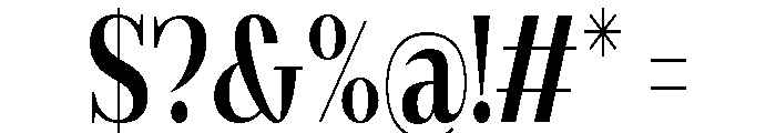 Gilferos Condensed Font OTHER CHARS