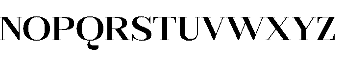 Gilferos Expanded Font UPPERCASE