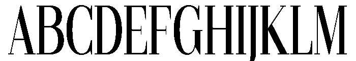 Gilferos Extra Condensed Font UPPERCASE