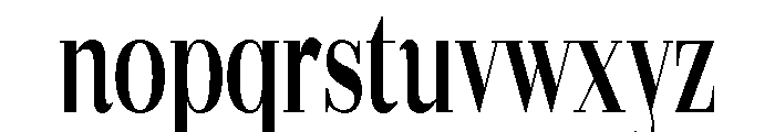 Gilferos Extra Condensed Font LOWERCASE